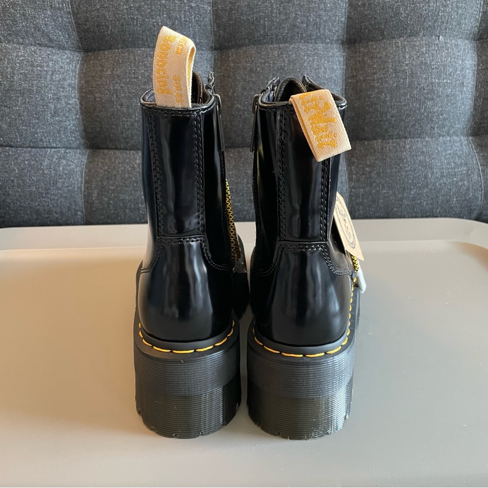 Dr Martens Vegan Jadon Max Platform Boots Women’s Black - Picture 5 of 7